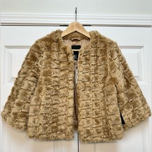 Forever21 Cropped Faux Fur Jacket - US M